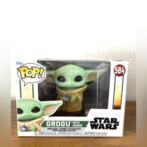 Funko Pop! Star Wars Grogu With Armor Bobblehead #584